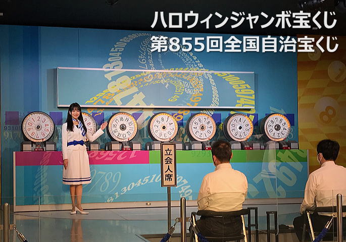 ハロウィンジャンボ宝くじ2020年(第855回新市町村振興全国自治宝くじ)当選番号一覧