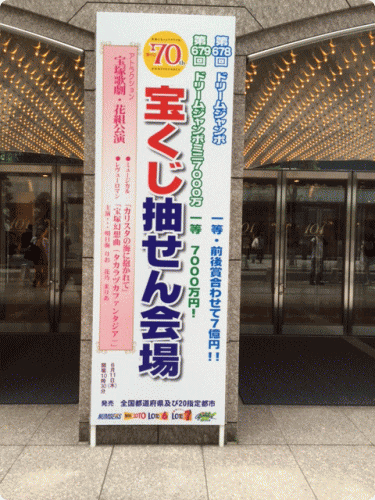 抽せん会場は、「東京宝塚劇場」