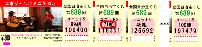 全国自治宝くじ第819回