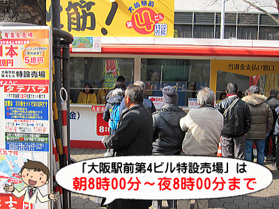 能登半島地震被災地支援 ドリームジャンボ宝くじ2024(第1003回全国自治宝くじ) 宝くじ売り場営業時間