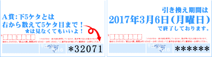 平成28年かもめ～る2016当選番号の1等下5ケタとは？